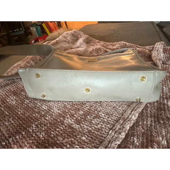 Vintage mint condition Perlina New York genuine leather handbag gold detailing - Picture 3 of 10
